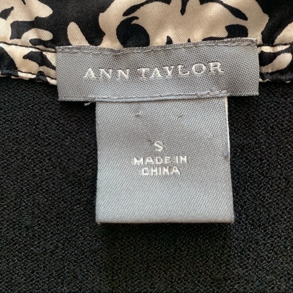 professional black ann taylor long sleeve top - Picture 4 of 4